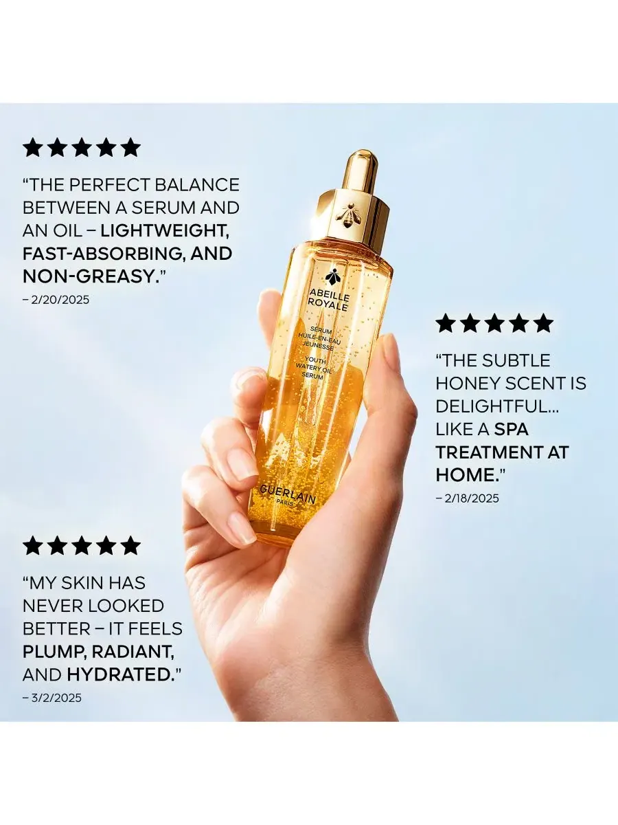 Сыворотка Guerlain — Масло Abeille Royale Youth Watery Oil Serum, 70 мл — изображение 5 из 9