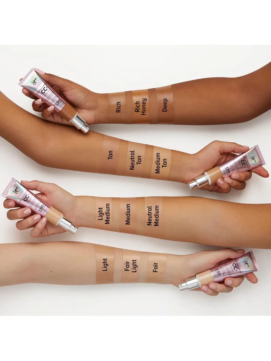 CC+ крем для осветления кожи с SPF 50 IT Cosmetics, цвет fair — изображение 3 из 8