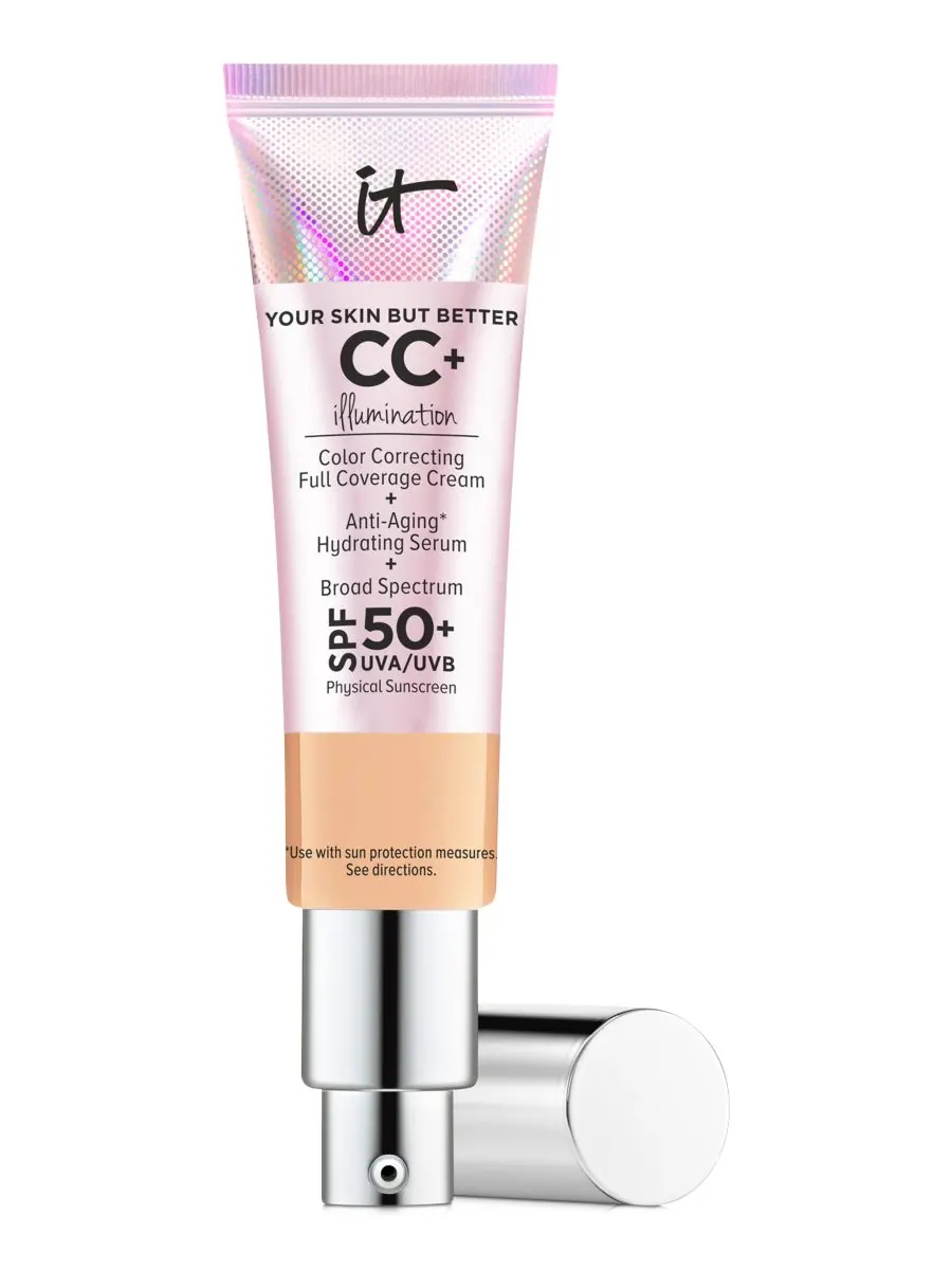 CC+ крем для осветления кожи с SPF 50 IT Cosmetics, цвет neutral medium — изображение 1 из 8
