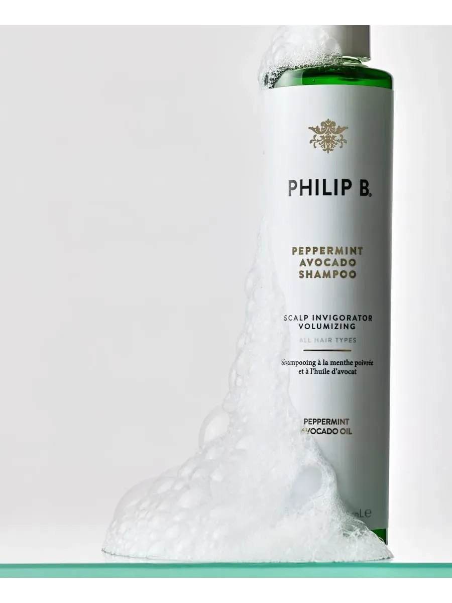 Шампунь для волос Philip B. Peppermint Avocado, 220 мл — изображение 4 из 5