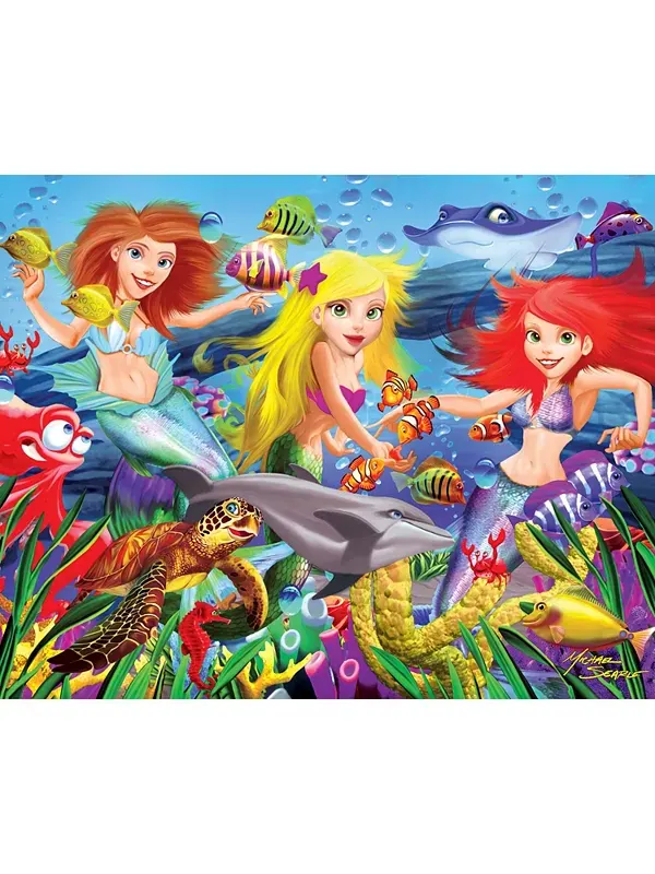 Набор детских пазлов Masterpieces - фиолетовое свечение, 4 шт., 100 деталей Masterpieces Puzzles — изображение 3 из 3