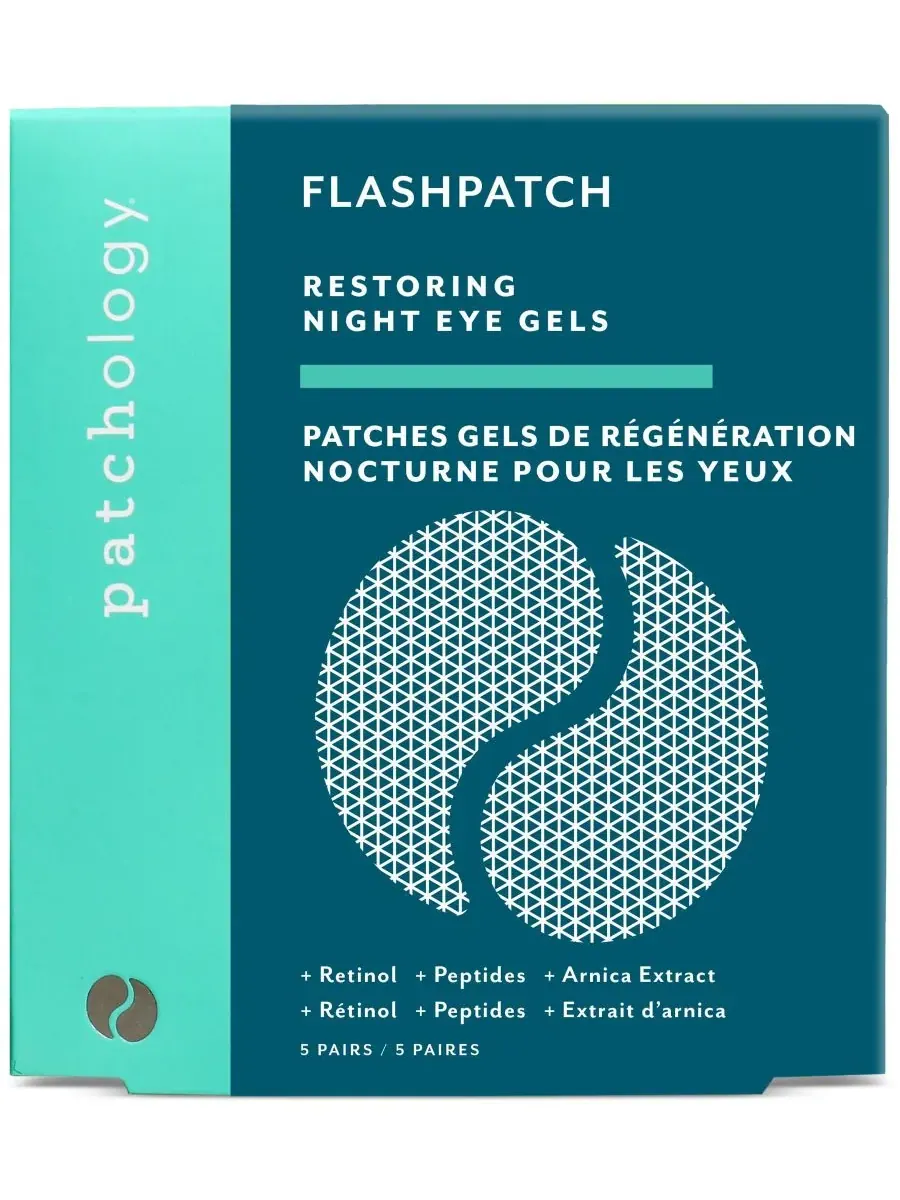 Patchology Восстанавливающие ночные гели для глаз FlashPatch, 5 шт — без цвета