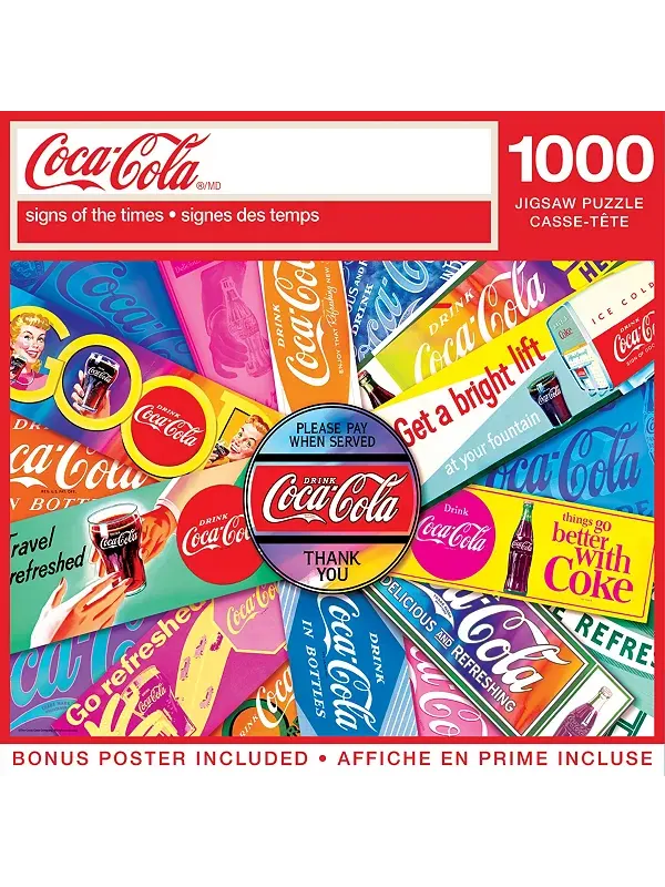 Шедевры кока-колы — знамения времени. Пазл из 1000 деталей. Masterpieces Puzzles — изображение 1 из 3