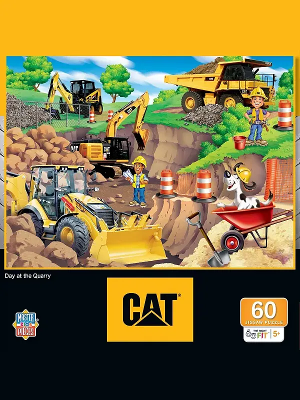 Кошка-Шедевр - День в каменоломне, пазл из 60 деталей для детей Masterpieces Puzzles — изображение 1 из 3