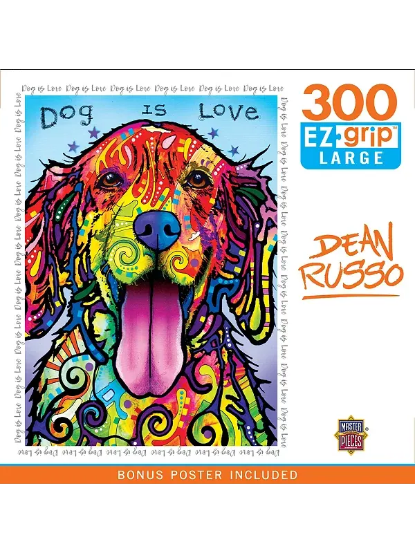 Шедевры Дина Руссо - Собака - это любовь, пазл из 300 деталей EZ Grip Masterpieces Puzzles — изображение 1 из 3
