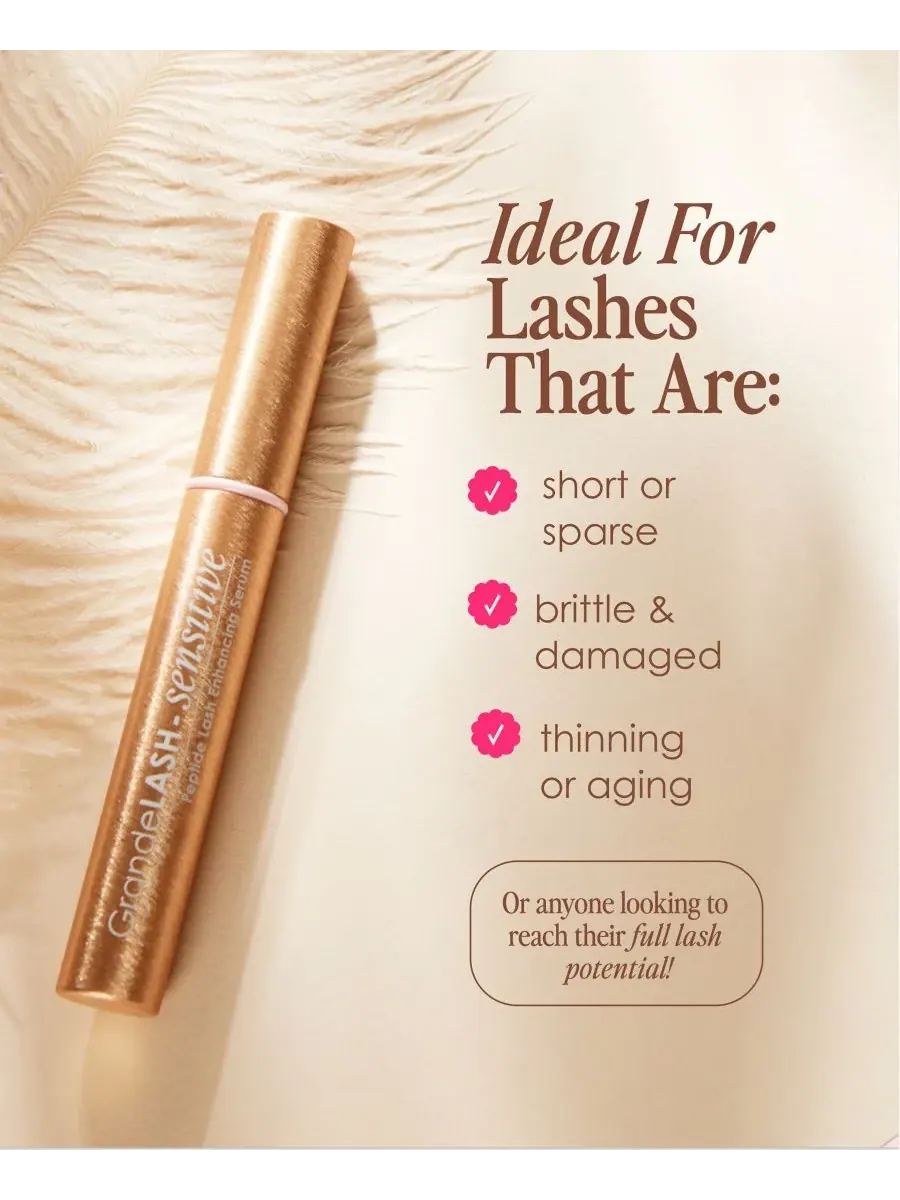 Grande Cosmetics Сыворотка для роста ресниц GrandeLASH Sensitive Peptide, дорожный размер — изображение 8 из 8