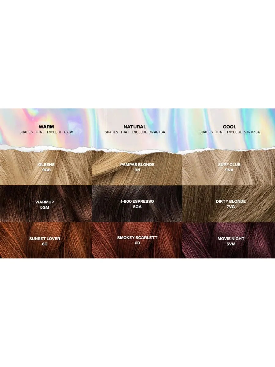 Набор из 6 стойких красок для волос IGK Hair, цвет olsens — изображение 2 из 2