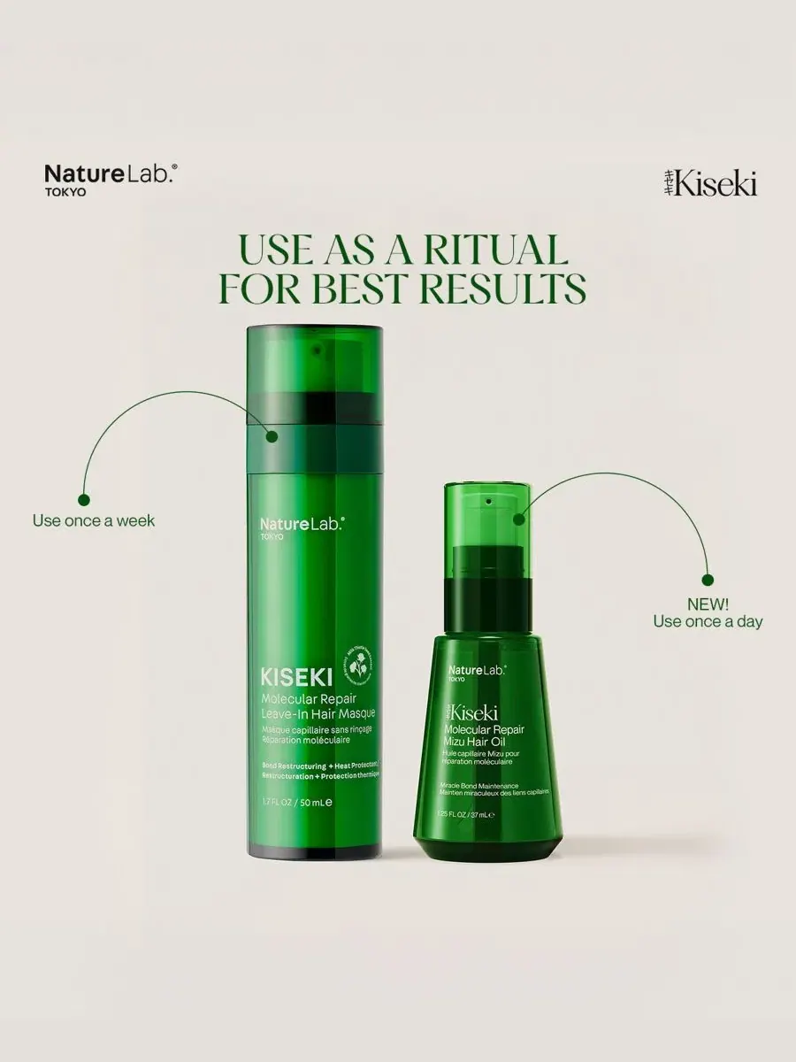 Масло для волос Kiseki Molecular Repair Mizu NatureLab Tokyo, 37 мл — изображение 2 из 14