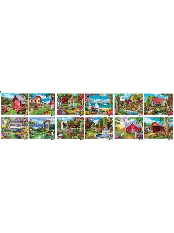 Коллекция пазлов Шедевры Алана Джаны - 12 штук для взрослых Masterpieces Puzzles — изображение 3 из 3