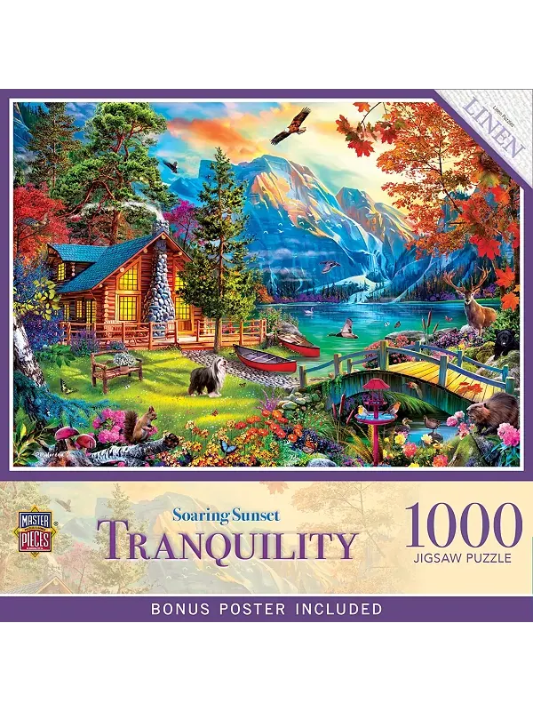 Шедевры спокойствия - парящий закат, пазл из 1000 деталей Masterpieces Puzzles — изображение 1 из 3
