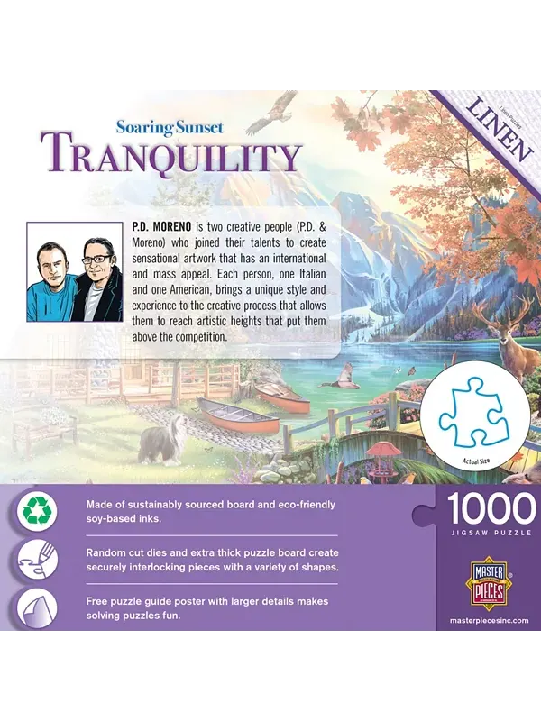 Шедевры спокойствия - парящий закат, пазл из 1000 деталей Masterpieces Puzzles — изображение 3 из 3