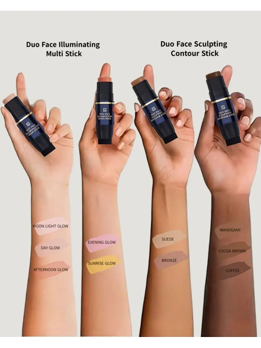 Стик для контурирования лица Duo Face Sculpting Conturing Stick SIIA Cosmetics — изображение 4 из 8