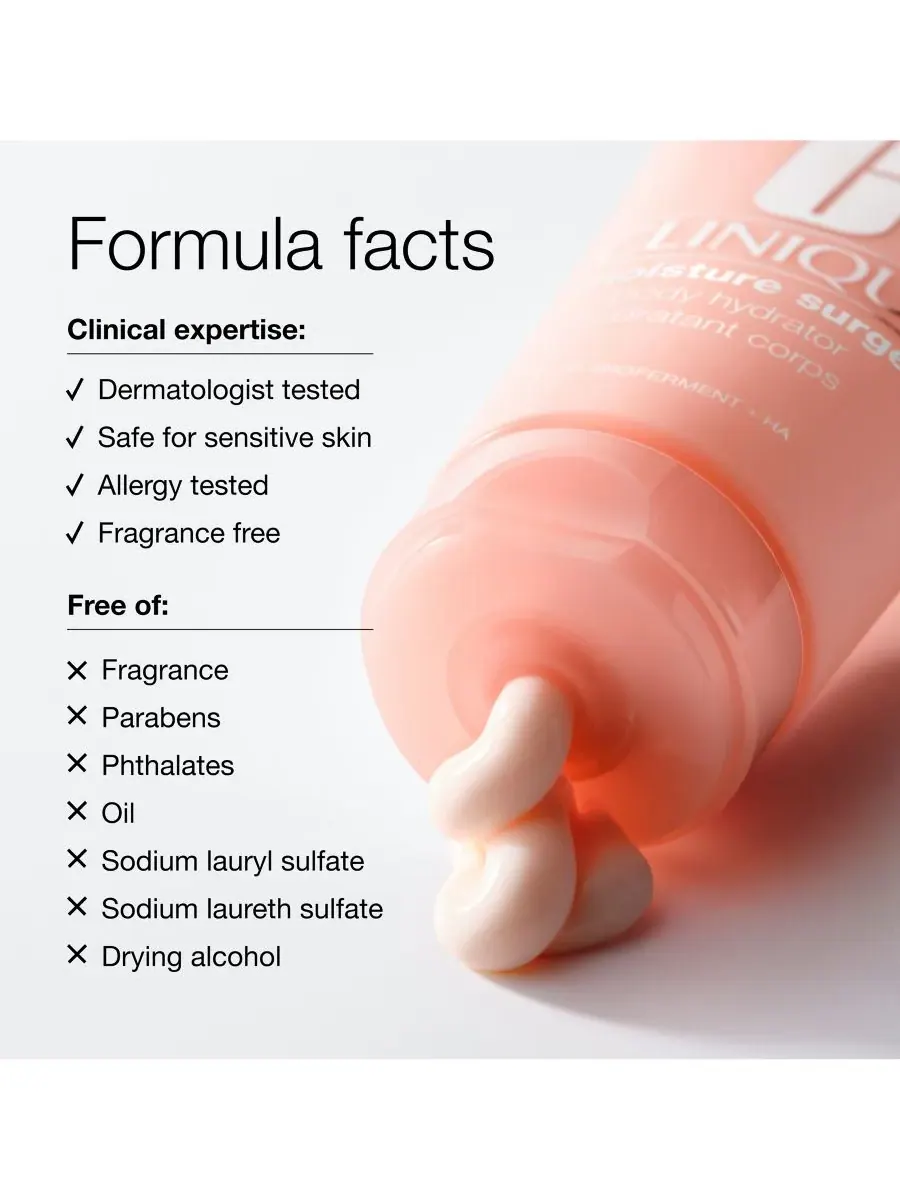 Clinique Увлажняющий лосьон для тела Moisture Surge с гиалуроновой кислотой, 200 мл — изображение 7 из 7