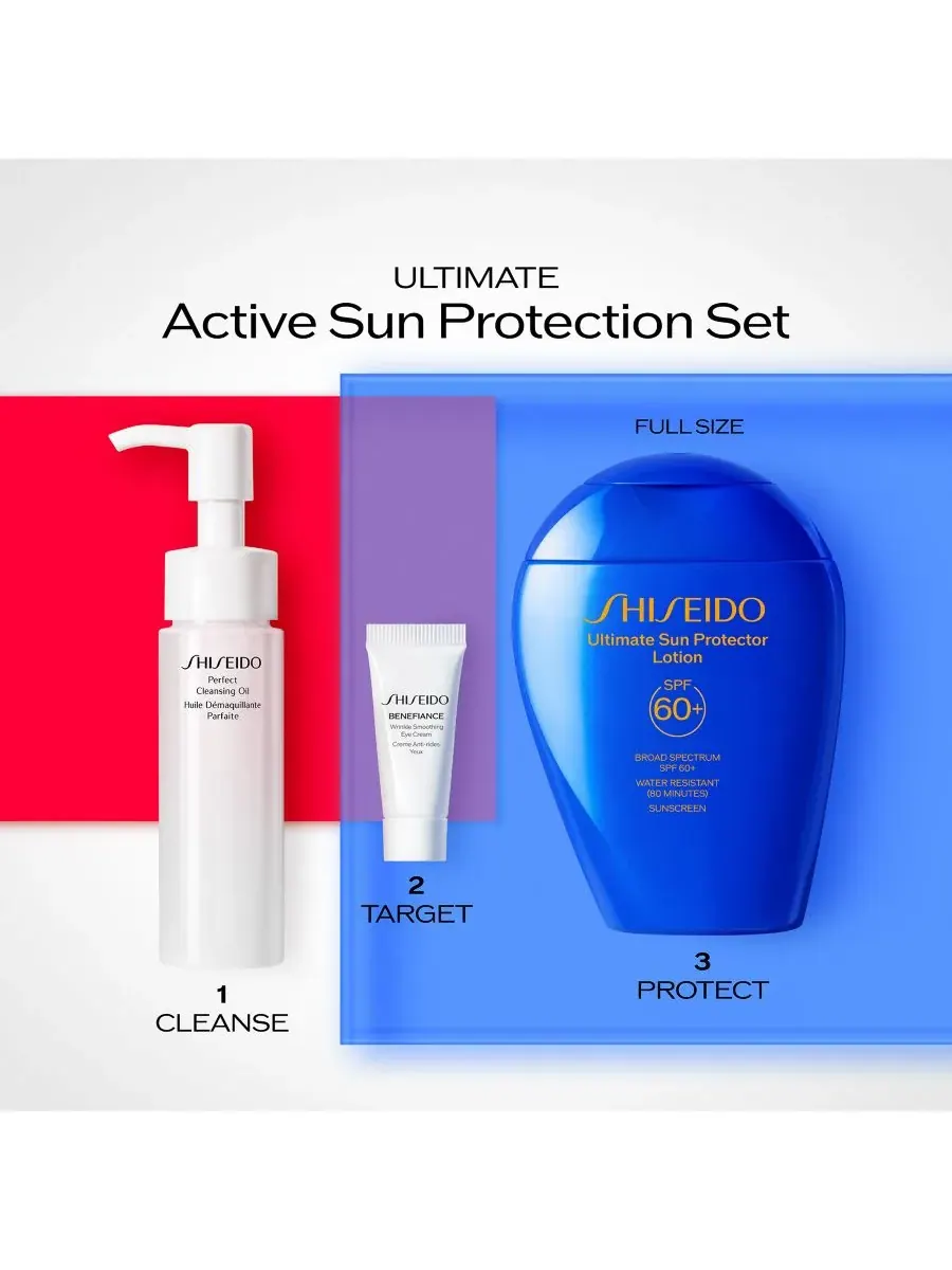 Shiseido Подарочный набор из 3 предметов для активной защиты кожи от солнца — изображение 3 из 3