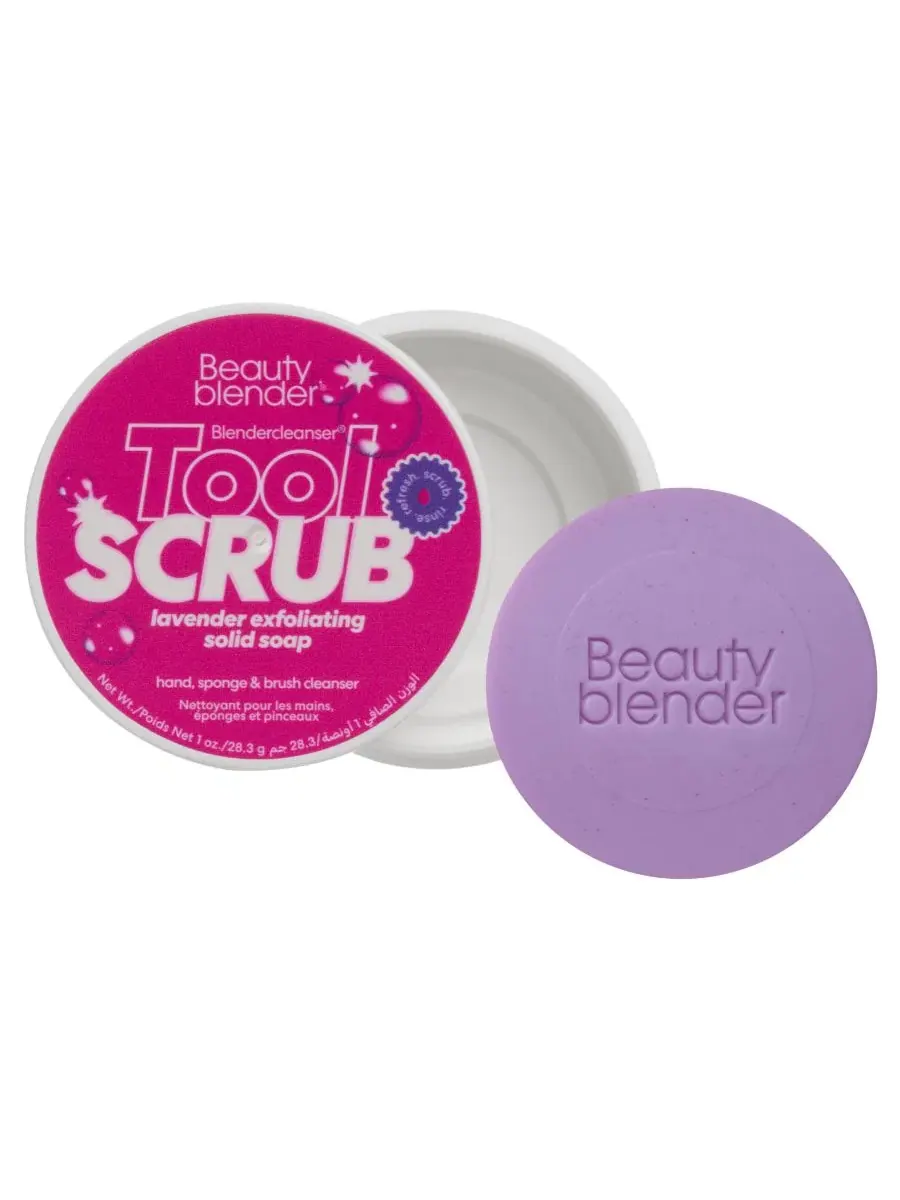 Твердое отшелушивающее мыло Blendercleanser Tool Scrub с лавандой, 28 г Beautyblender — изображение 1 из 6