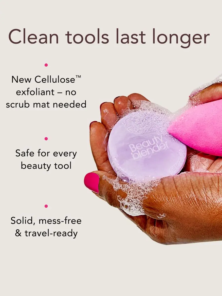 Твердое отшелушивающее мыло Blendercleanser Tool Scrub с лавандой, 28 г Beautyblender — изображение 5 из 6
