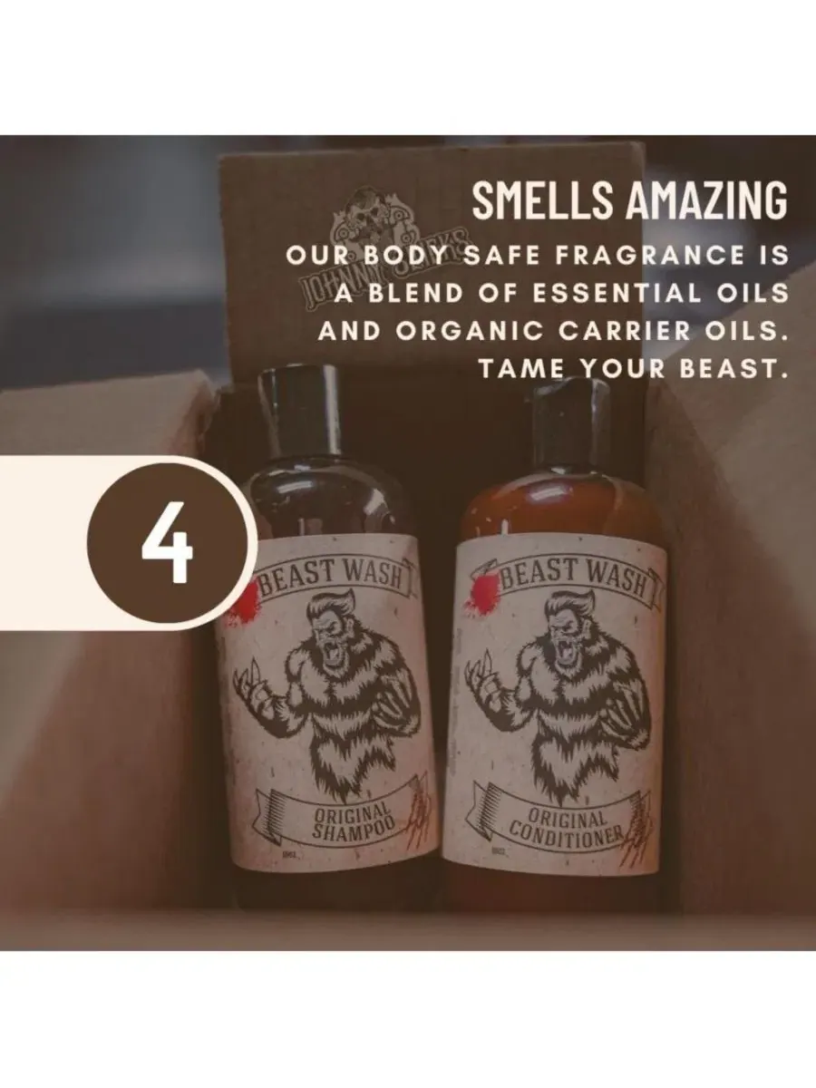 Шампунь для роста волос с алоэ и касторовым маслом Johnny Slicks, Original Scent — изображение 6 из 7