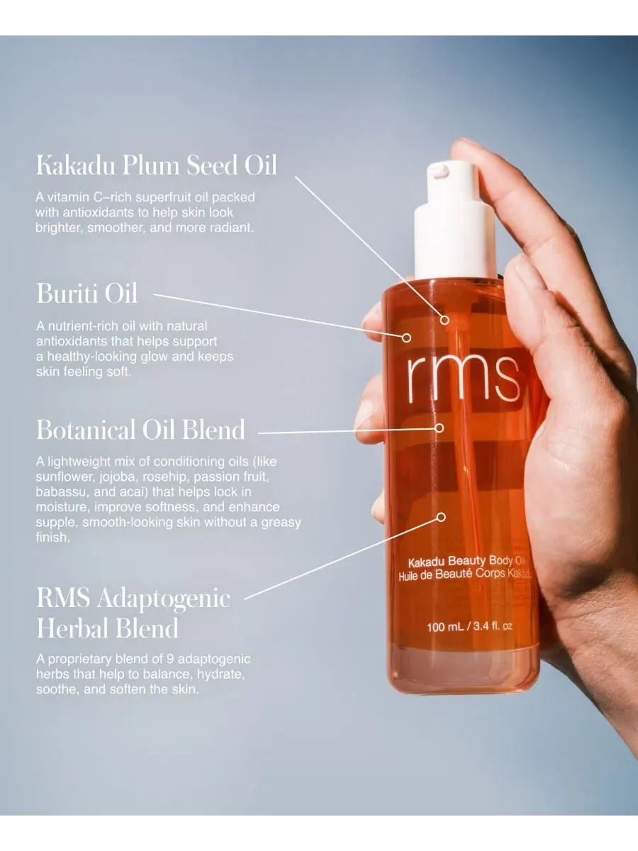 Масло для тела с маслом какаду, 100 мл, Kakadu Beauty Body Oil RMS Beauty — изображение 4 из 10