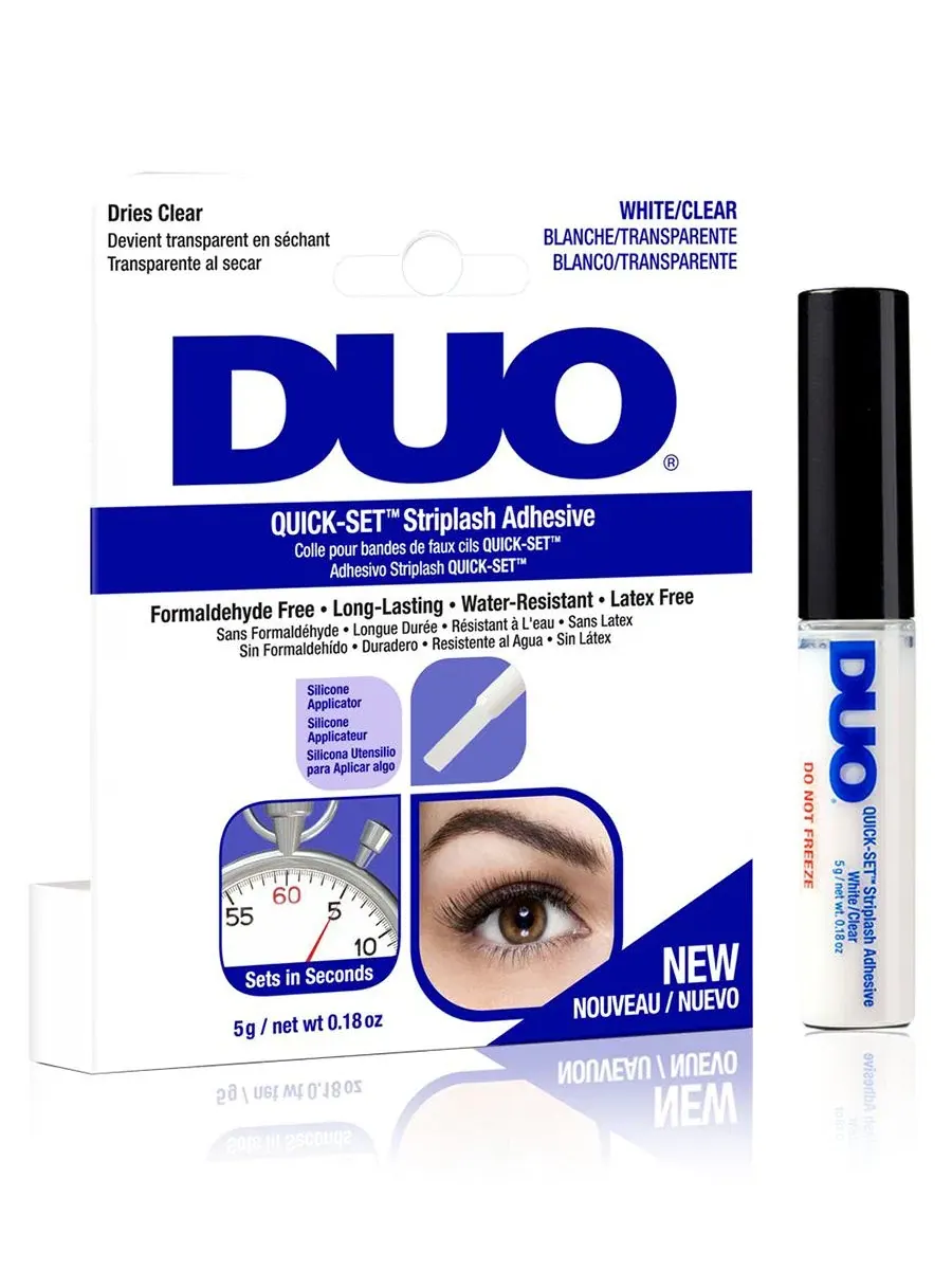 Клей для ресниц Quick-Set Striplash Adhesive DUO — прозрачный