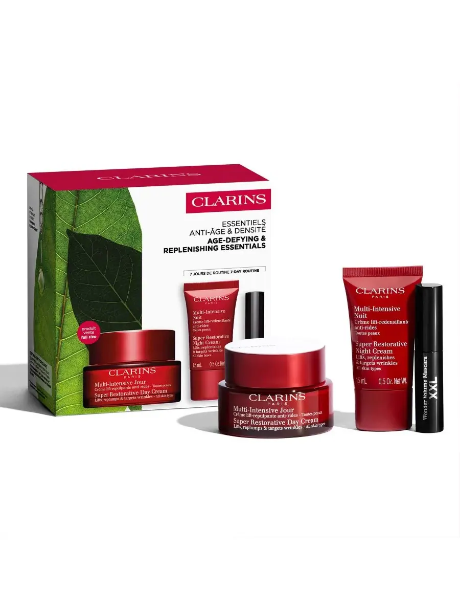 Clarins Стартовый набор из 3 предметов для супер-восстанавливающего антивозрастного ухода за кожей — изображение 1 из 10