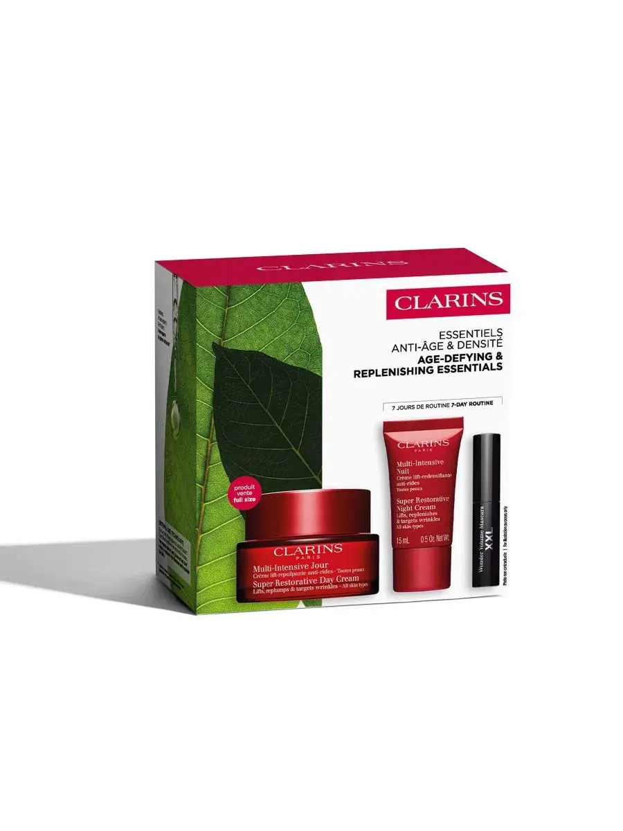 Clarins Стартовый набор из 3 предметов для супер-восстанавливающего антивозрастного ухода за кожей — изображение 3 из 10