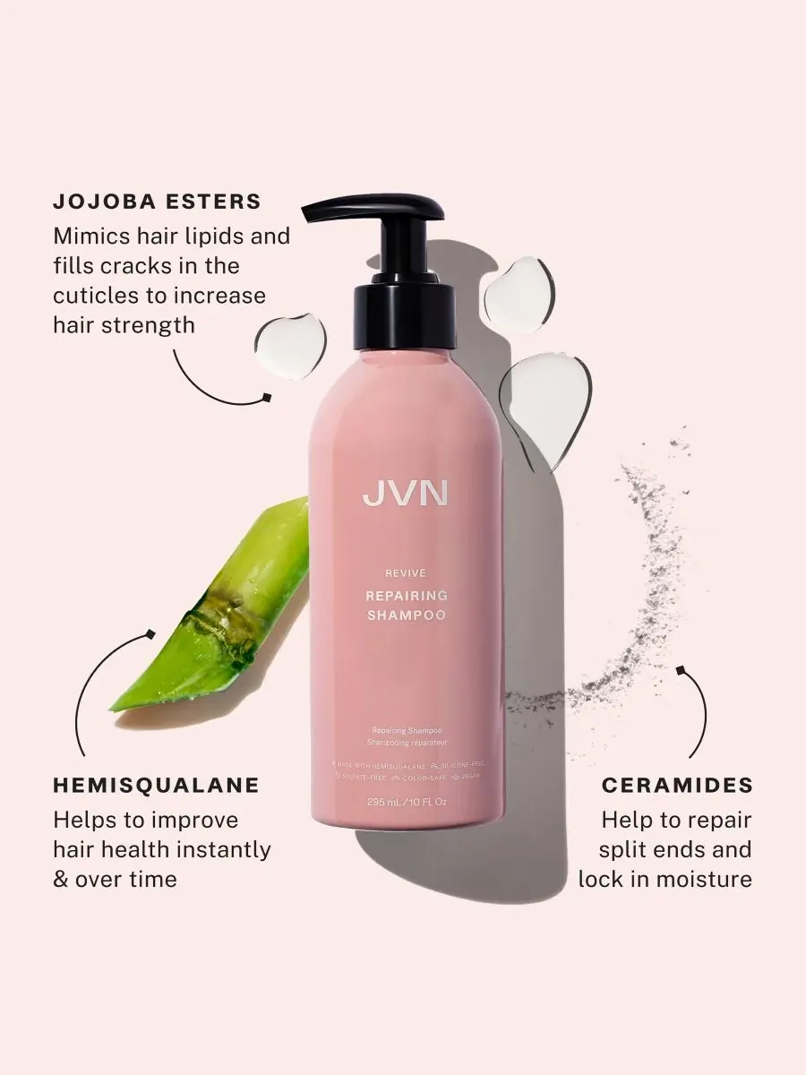JVN Hair Восстанавливающий шампунь, 283 мл — изображение 3 из 4