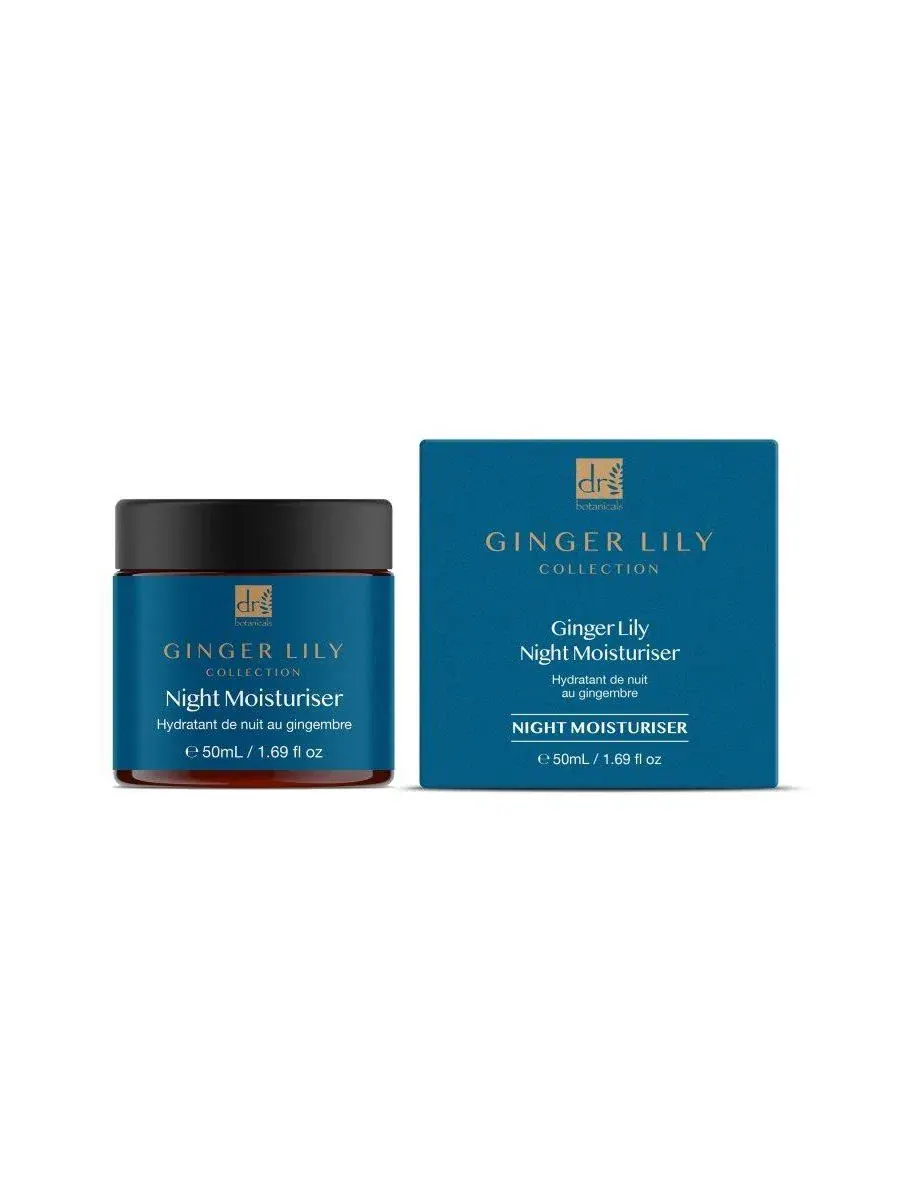 Ночной увлажняющий крем для лица Gingerlily, 50 мл Dr. Botanicals — белый