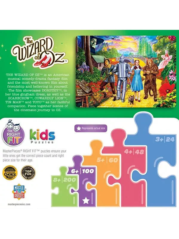 Волшебник страны Оз - пазл из 100 деталей Masterpieces Puzzles — изображение 3 из 3