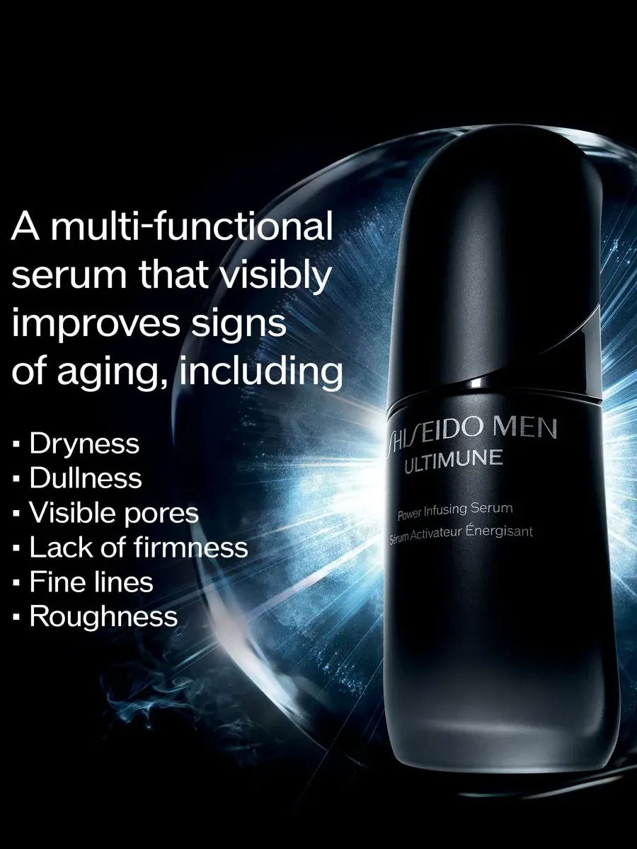 Сыворотка Shiseido — Мужская для лица Ultimune Power Infusing Face Serum — изображение 3 из 6