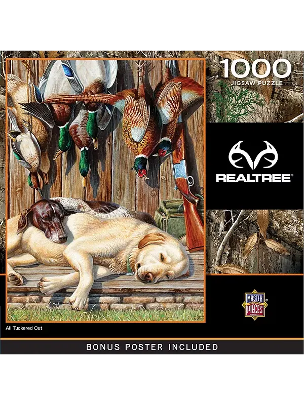 Шедевры Realtree - пазл из 1000 деталей, полностью изношенный Masterpieces Puzzles — изображение 1 из 3