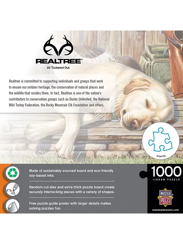 Шедевры Realtree - пазл из 1000 деталей, полностью изношенный Masterpieces Puzzles — изображение 2 из 3