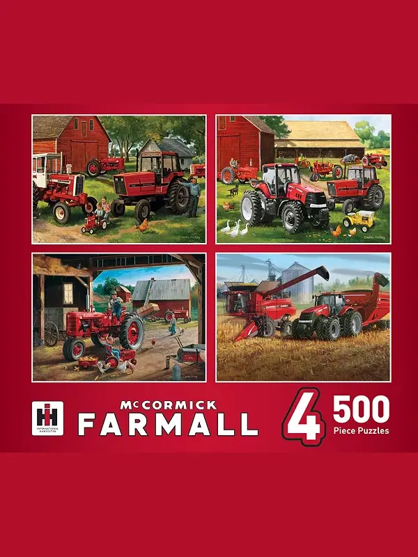 Пазл Masterpieces для взрослых из 500 деталей - Farmall, 4 шт. Masterpieces Puzzles — мульти