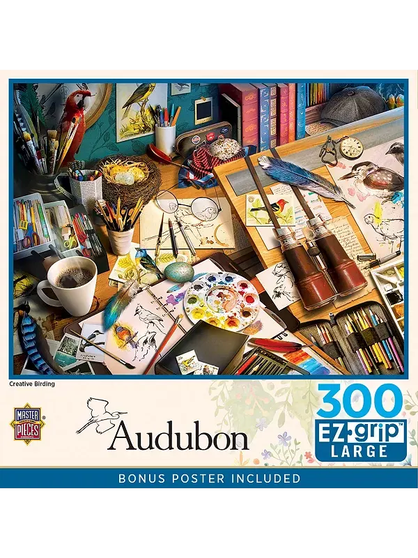 Шедевры Audubon Creative Birding, пазл из 300 деталей EZ Grip Masterpieces Puzzles — изображение 1 из 3