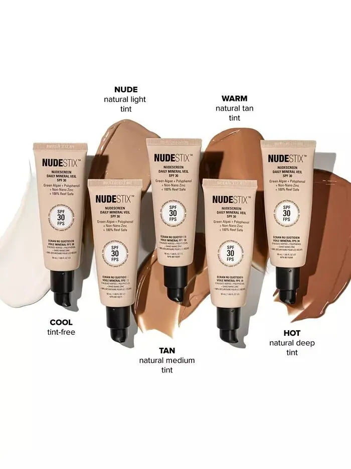 Крем для лица SPF NUDESTIX Nudescreen Daily Mineral Veil,, цвет Hot - (natural deep tint) — изображение 2 из 9