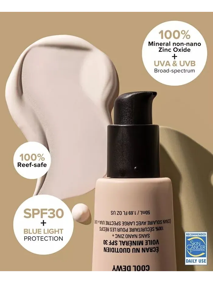 Крем для лица SPF NUDESTIX Nudescreen Daily Mineral Veil,, цвет Hot - (natural deep tint) — изображение 7 из 9