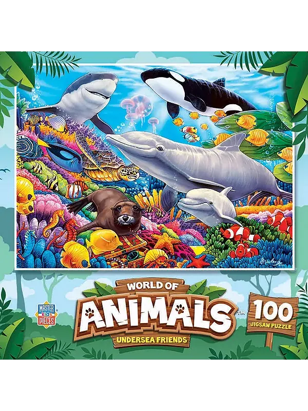 Шедевры мира животных подводные друзья пазл из 100 деталей Masterpieces Puzzles — изображение 1 из 3