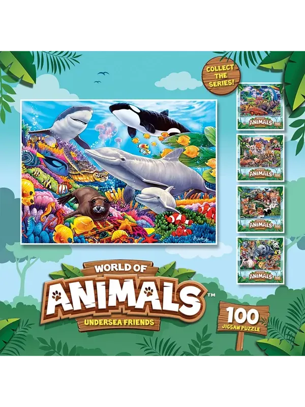 Шедевры мира животных подводные друзья пазл из 100 деталей Masterpieces Puzzles — изображение 3 из 3