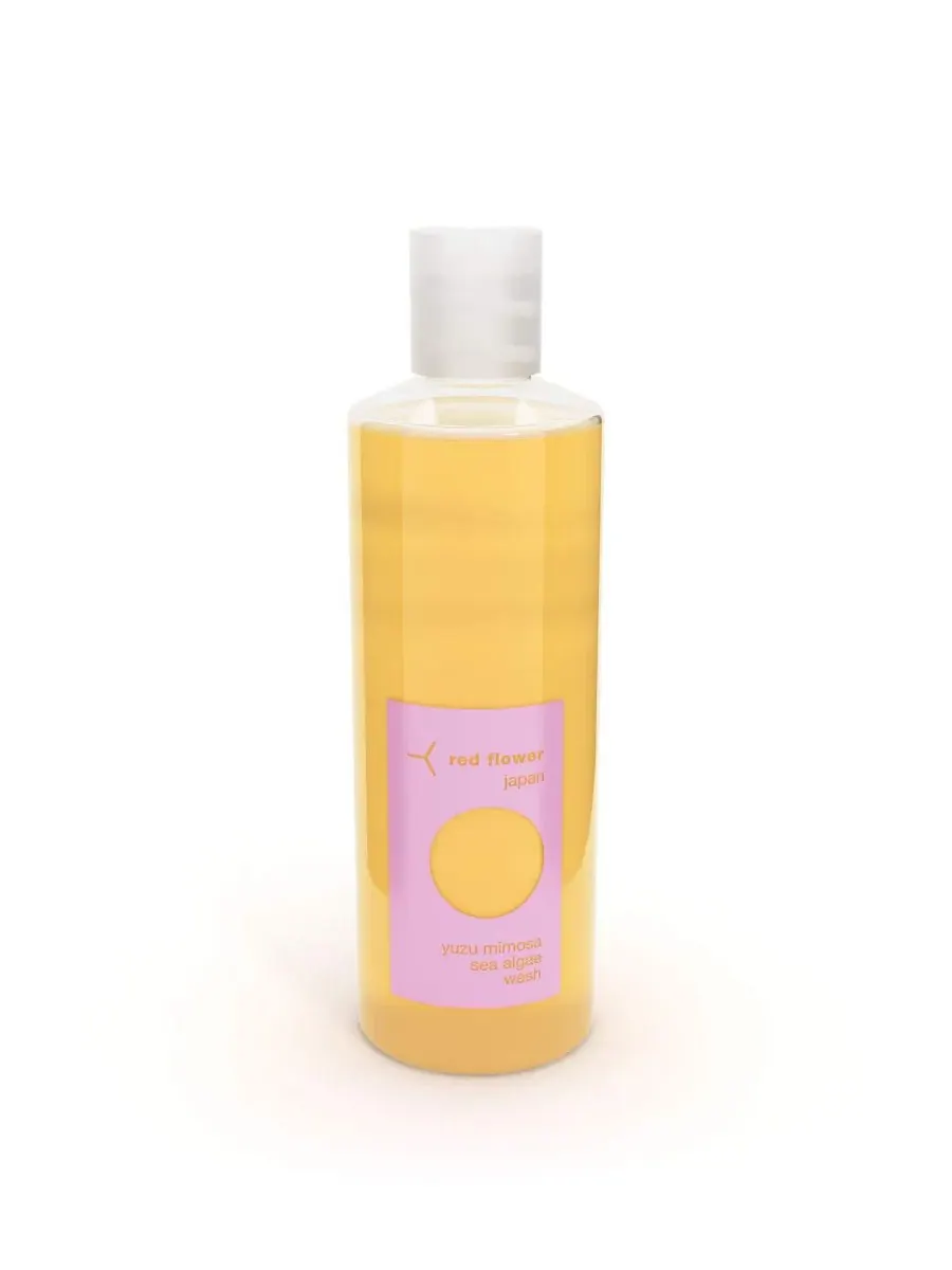 Гель для умывания Red Flower — Средство для умывания Yuzu Mimosa Sea Algae Wash, — желтый