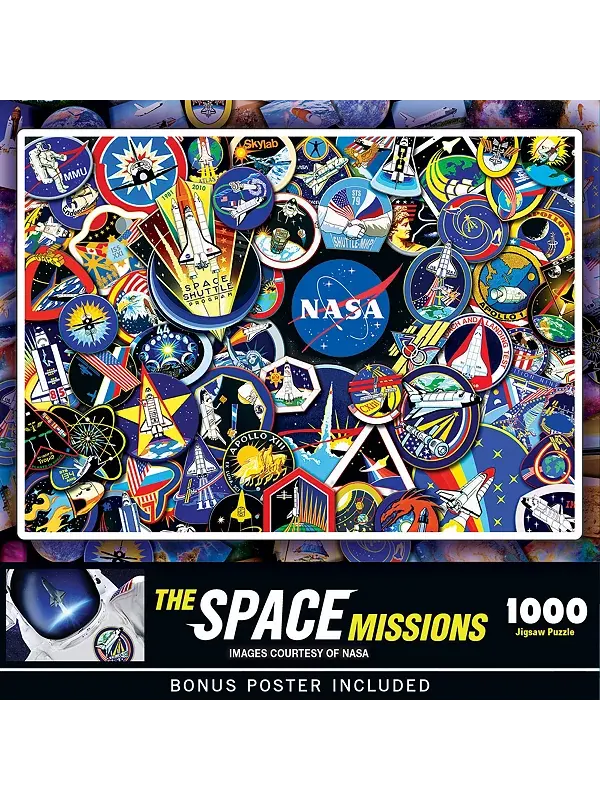 Шедевры космических миссий — пазл из 1000 деталей для взрослых Masterpieces Puzzles — изображение 1 из 3