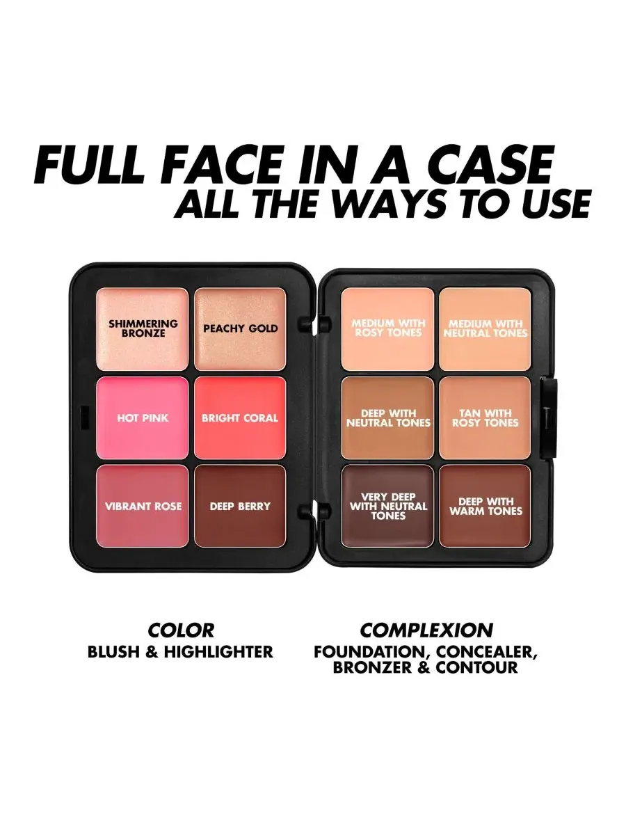 MAKE UP FOR EVER Палитра стойких кремов для лица HD Skin Face Essentials — изображение 2 из 9