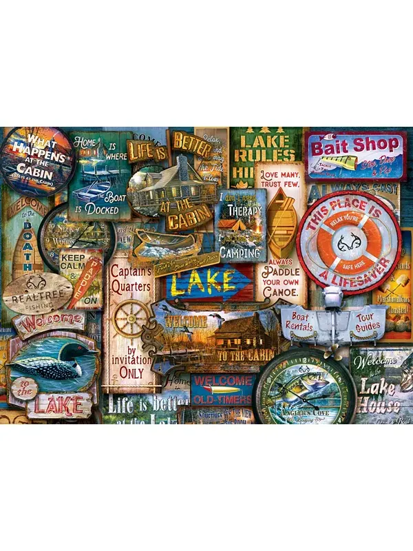 Шедевры Realtree - Пазл "В дом у озера" из 1000 деталей Masterpieces Puzzles — изображение 2 из 3