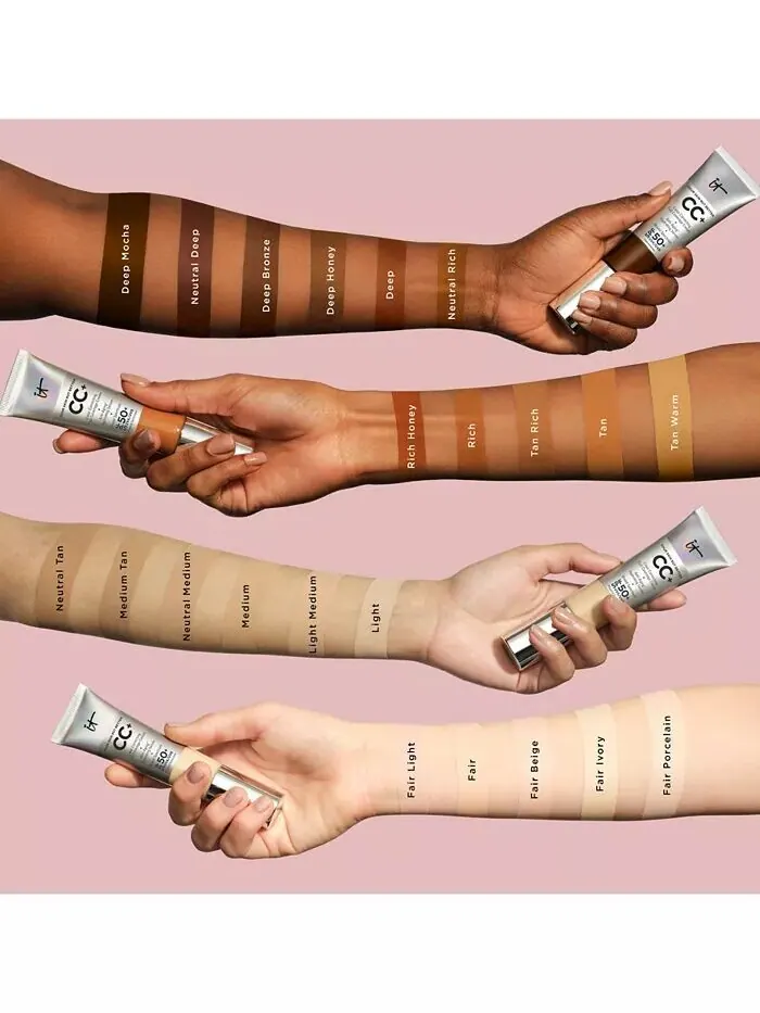 CC+ Крем с SPF 50+ It Cosmetics, цвет Deep Bronze — изображение 2 из 10