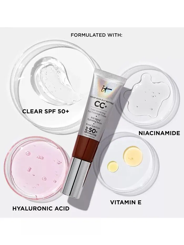 CC+ Крем с SPF 50+ It Cosmetics, цвет Deep Bronze — изображение 6 из 10