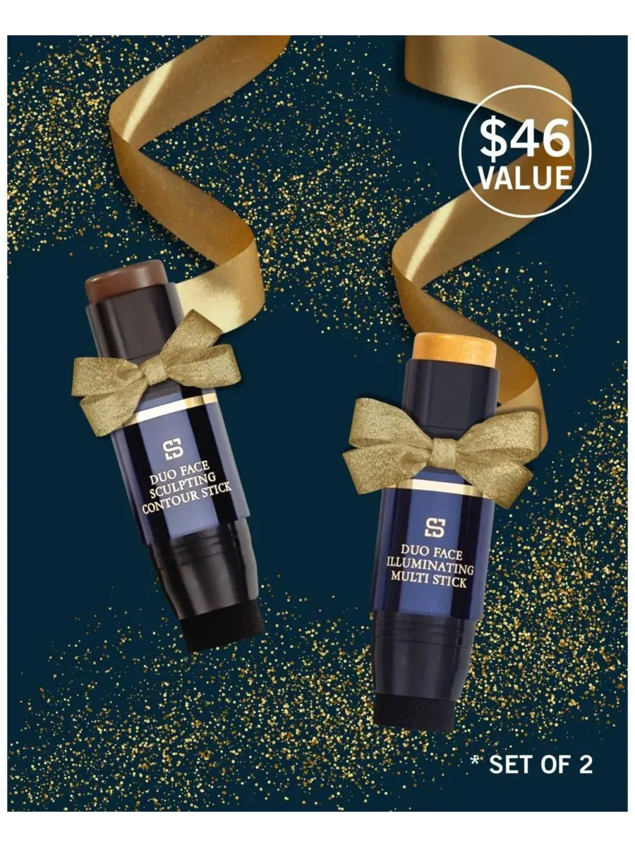 Набор Sculpt and Radiance Duo Set SIIA Cosmetics, золотой sculpt — изображение 1 из 6