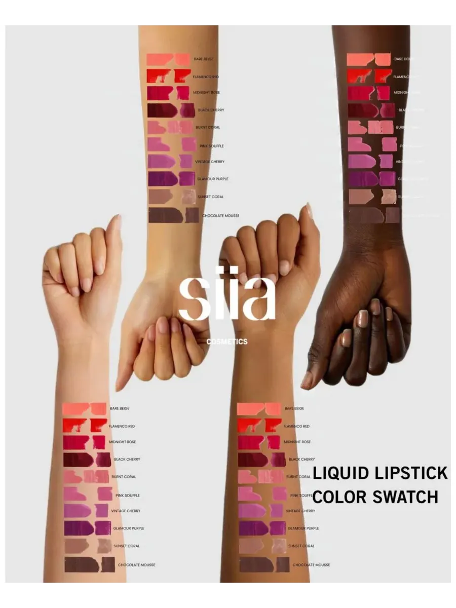 Набор из 3 жидких помад SIIA Cosmetics — изображение 4 из 6