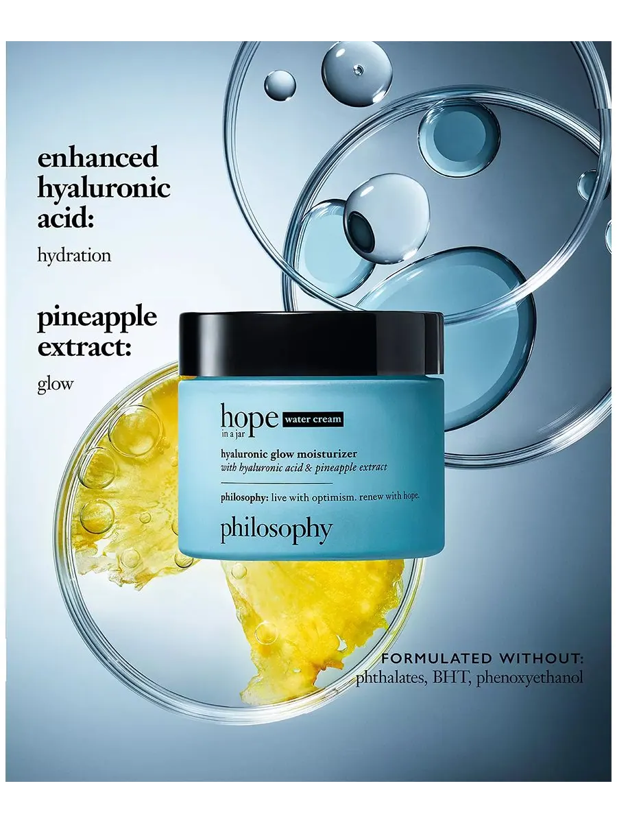 Сыворотка Philosophy — Увлажняющий Hope in a Jar Hyaluronic Glow с гиалуроновой кислотой и — изображение 3 из 9
