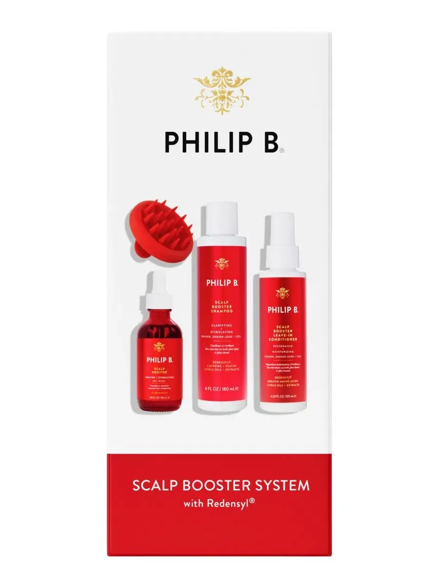 Набор для ухода за кожей головы Philip B. Scalp Booster System, 4 предмета — мульти