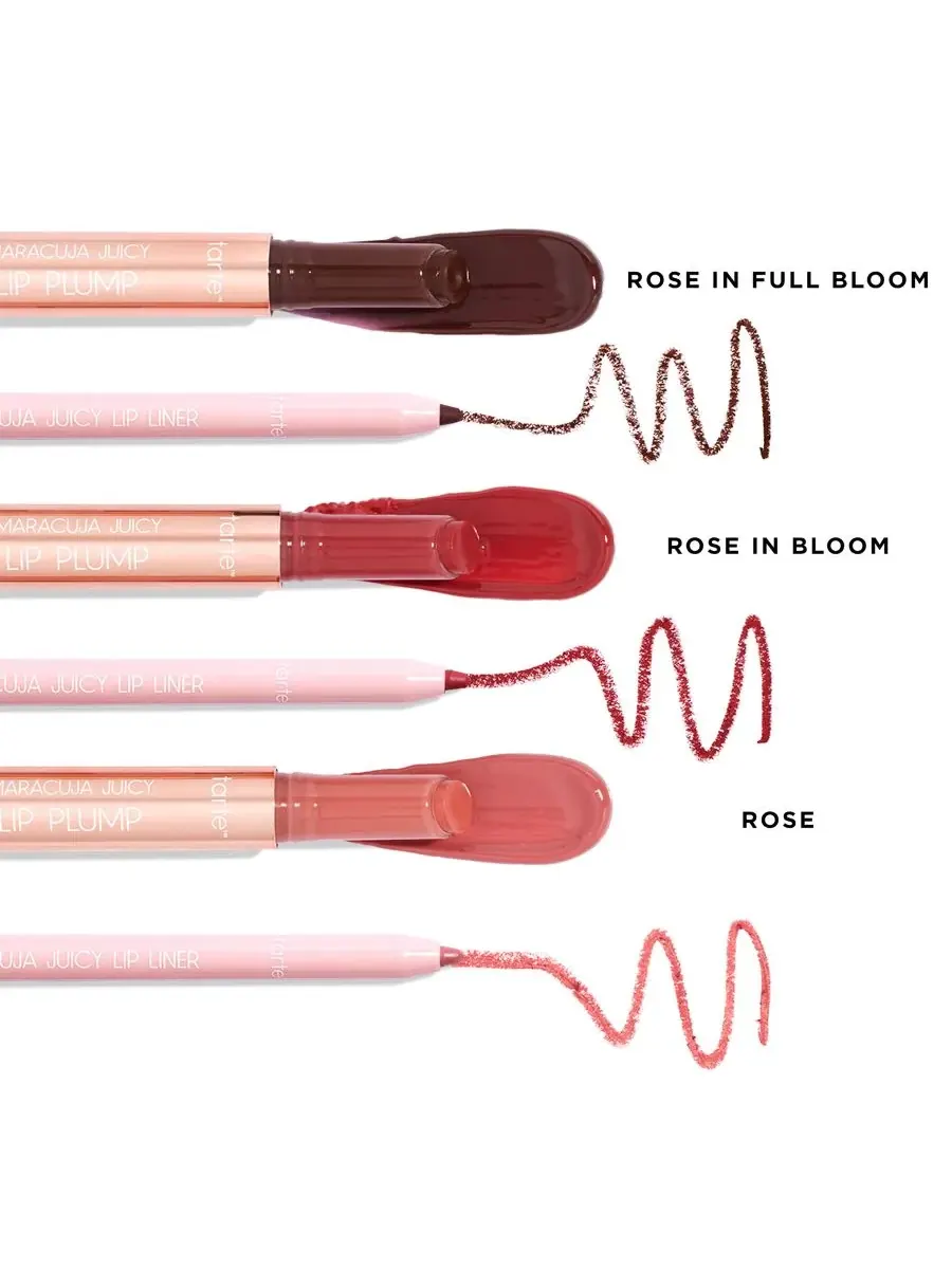 Tarte Набор из 2 предметов: карандаш для губ и бальзам для губ Maracuja Juicy Lip Rose — изображение 2 из 7