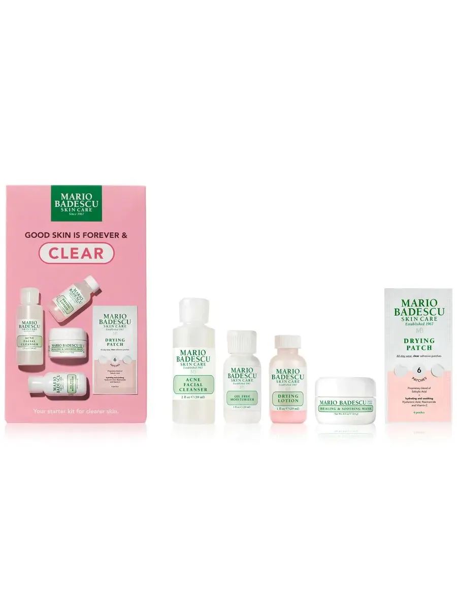 Mario Badescu Набор из 5 средств для ухода за кожей «Здоровая кожа навсегда» и «Чистая кожа» — изображение 1 из 3