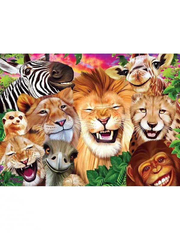 Селфи - забавные сафари, пазл из 200 деталей Masterpieces Puzzles — изображение 3 из 3